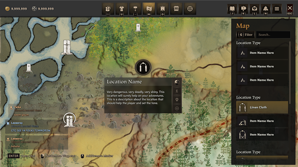 map itemhighlighted