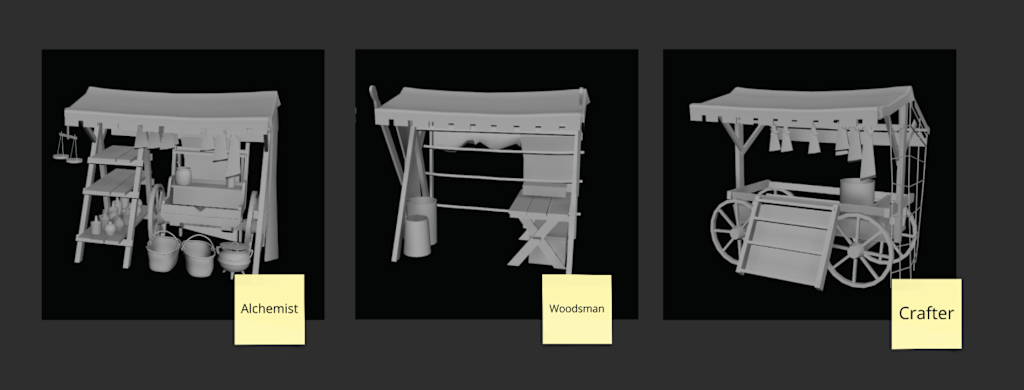 Market stall variants