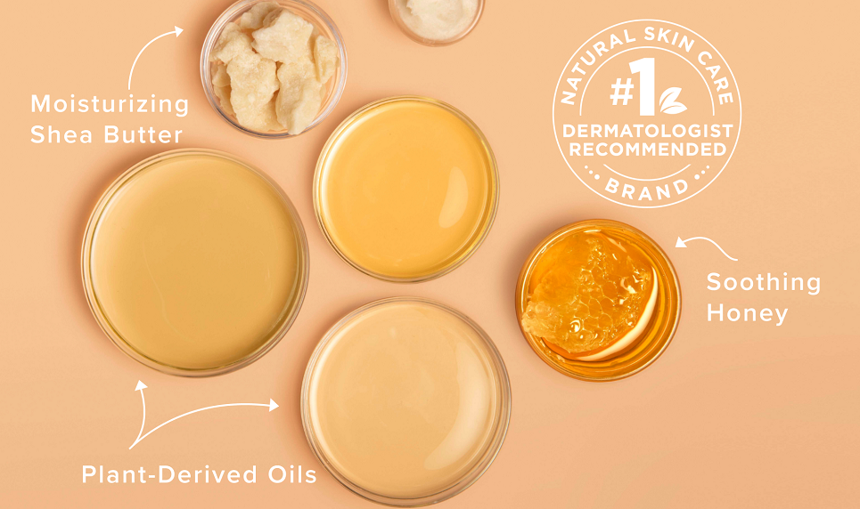 honey, oils and shea butter