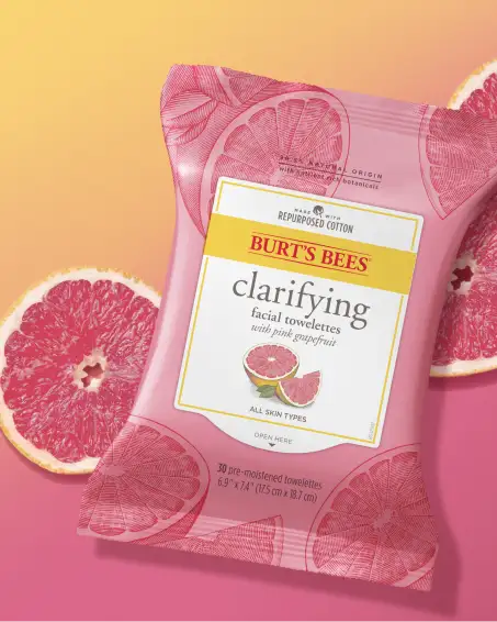 Facial Cleansing Towelettes with Pink Grapefruit