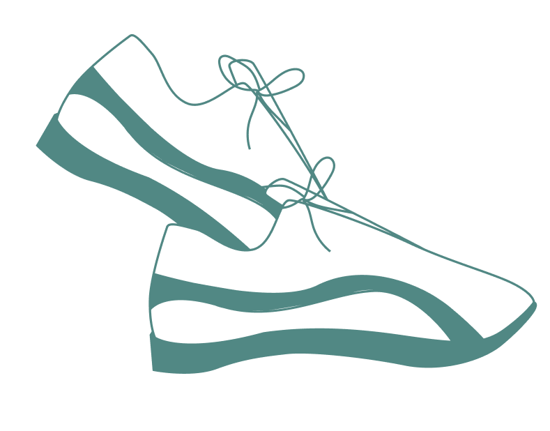 illustration of sneakers