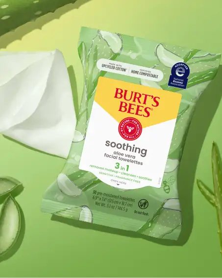 Sensitive Facial Cleansing Towelettes with Aloe Vera