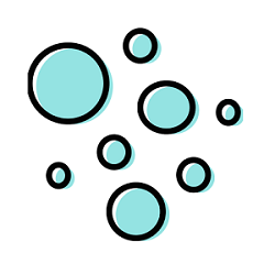 illustration of water droplets