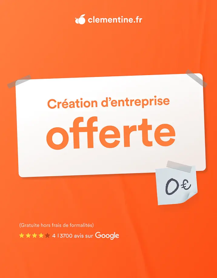 Création d'entreprise offerte (hors frais de formalité)
