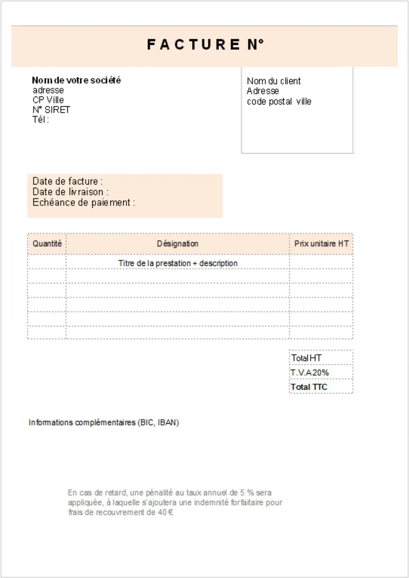 Visuel article facture d'achat