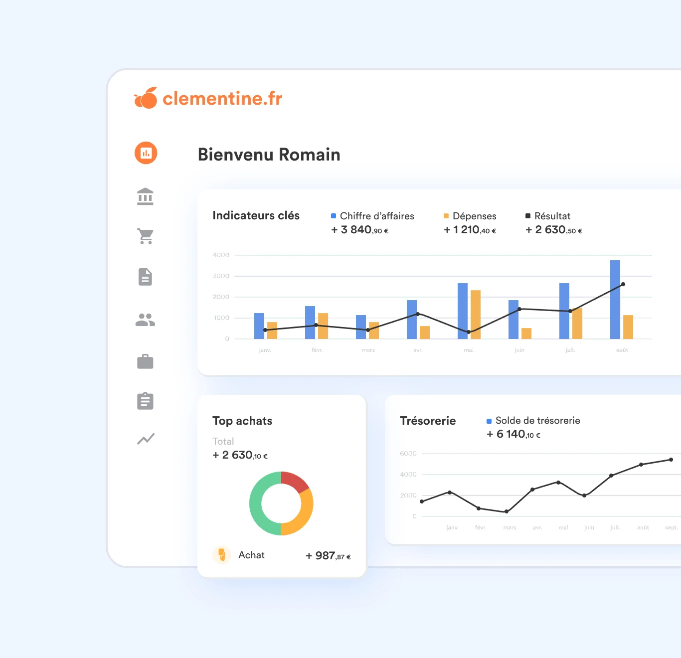 Image de présentation de la fonctionnalité Tenue comptable rapide et simplifiée