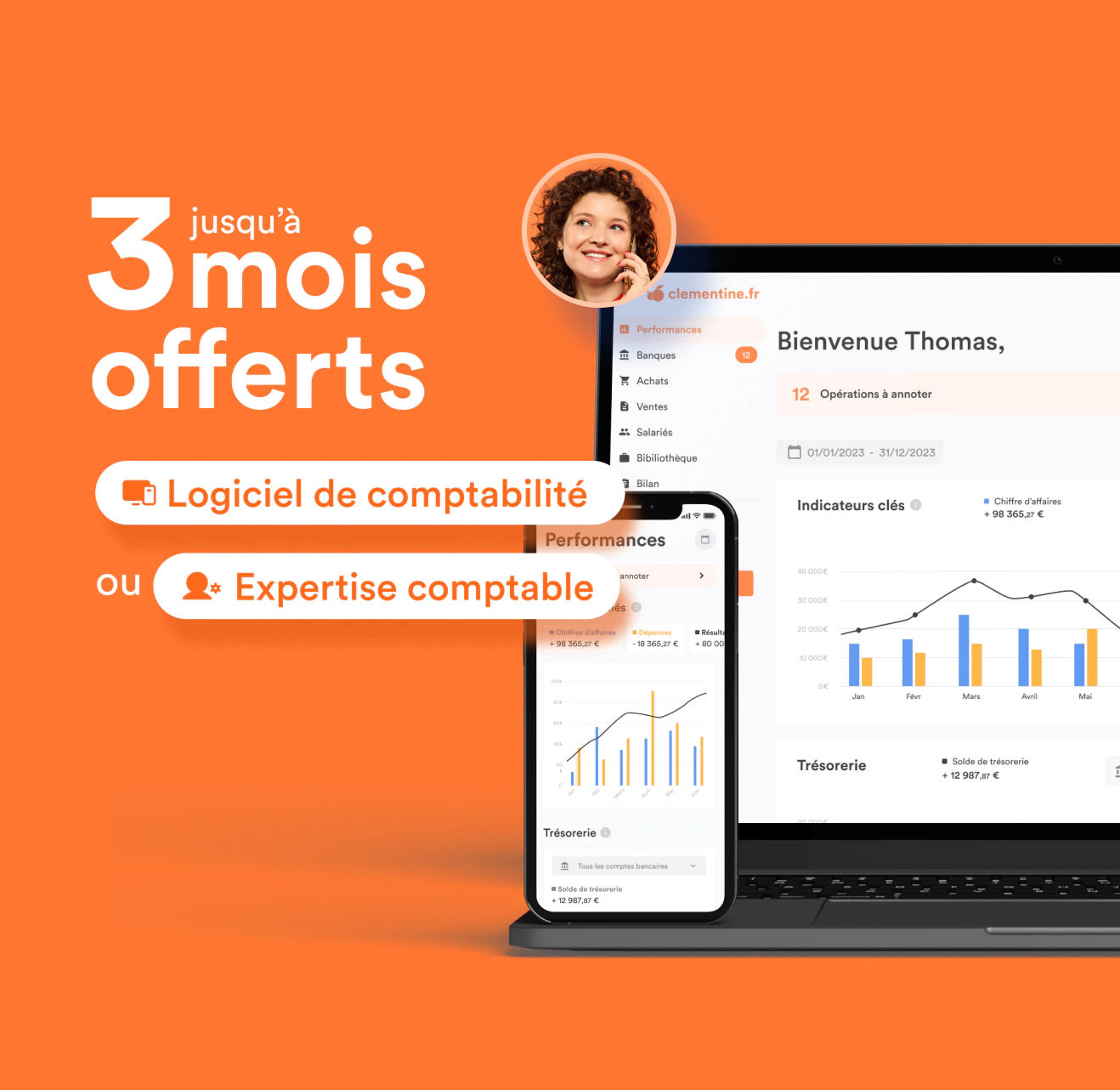 Jusqu'à 3 mois offerts - Logiciel de comptabilité ou Expertise comptable