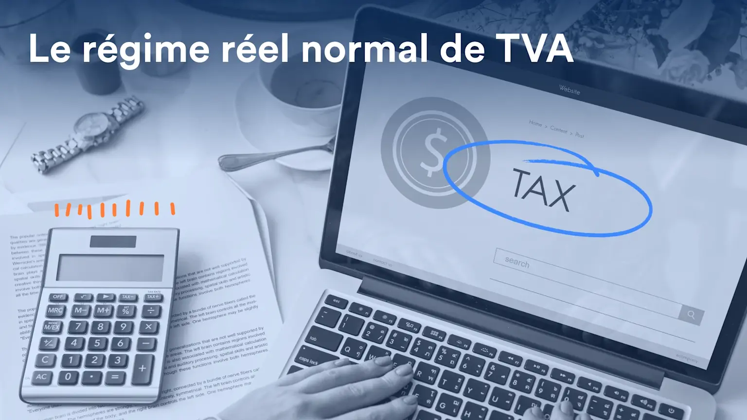 Cover article régime réel normal de TVA