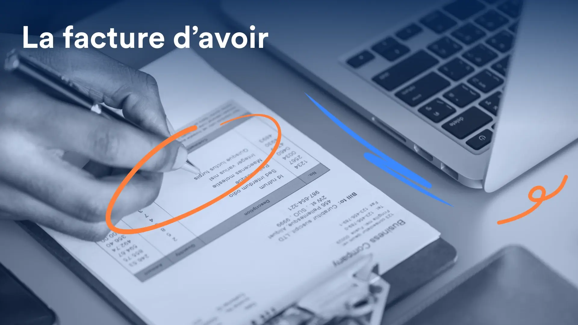 Cover article Facture d'avoir