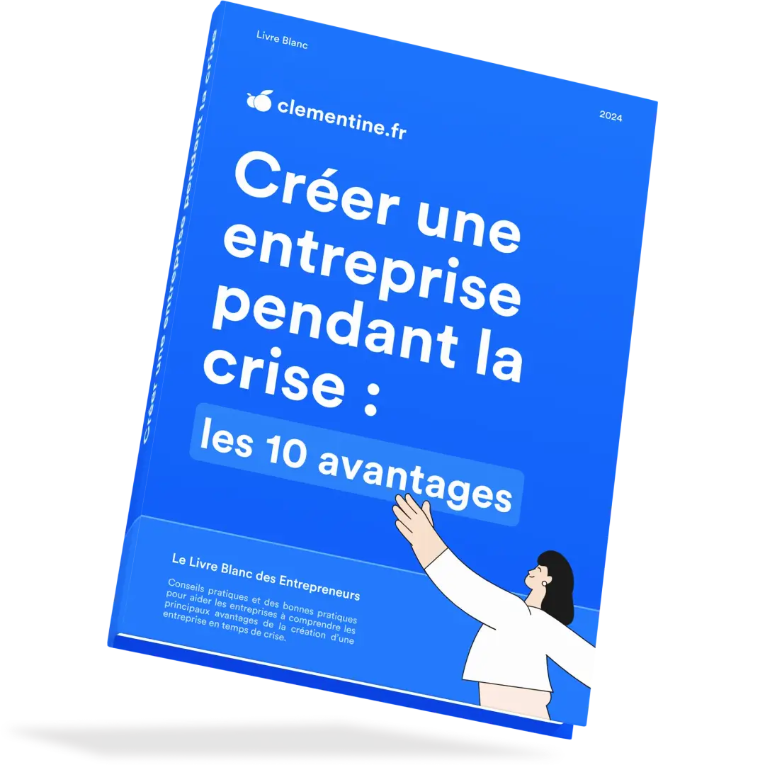 Photo du livre Créer une entreprise pendant la crise : les 10 avantages sur fond blanc