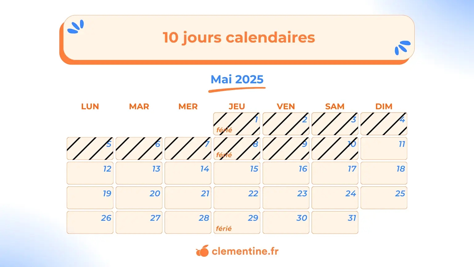 Visuel article Jour calendaire ouvré ouvrable