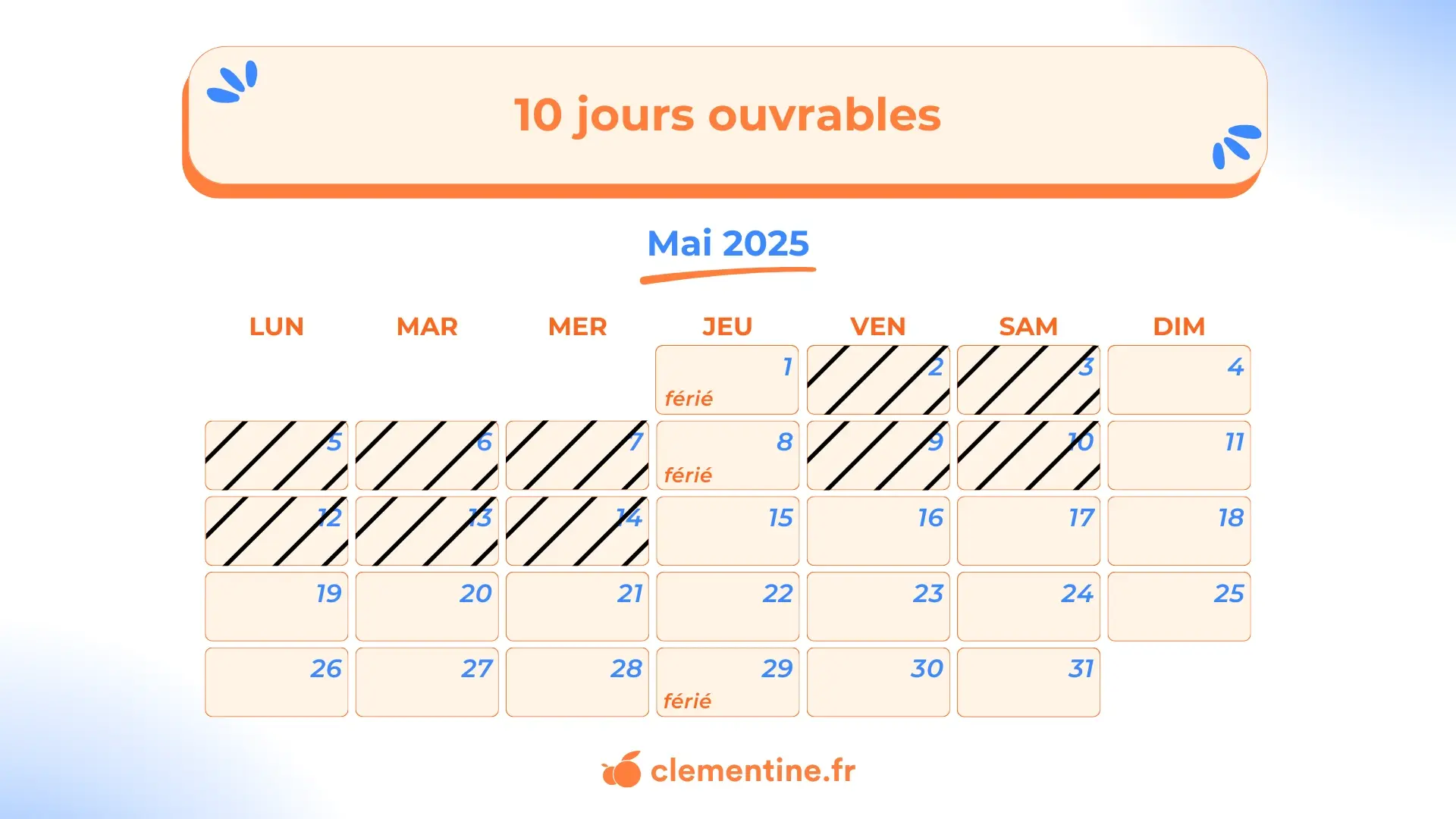 Visuel article Jour calendaire ouvré ouvrable