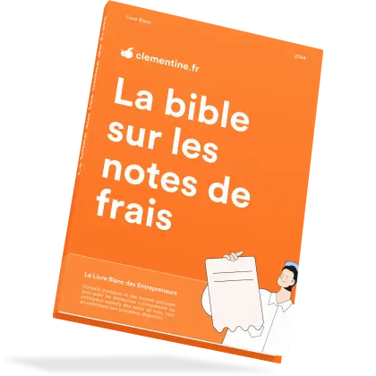 Photo du livre La bible sur les notes de frais sur fond blanc