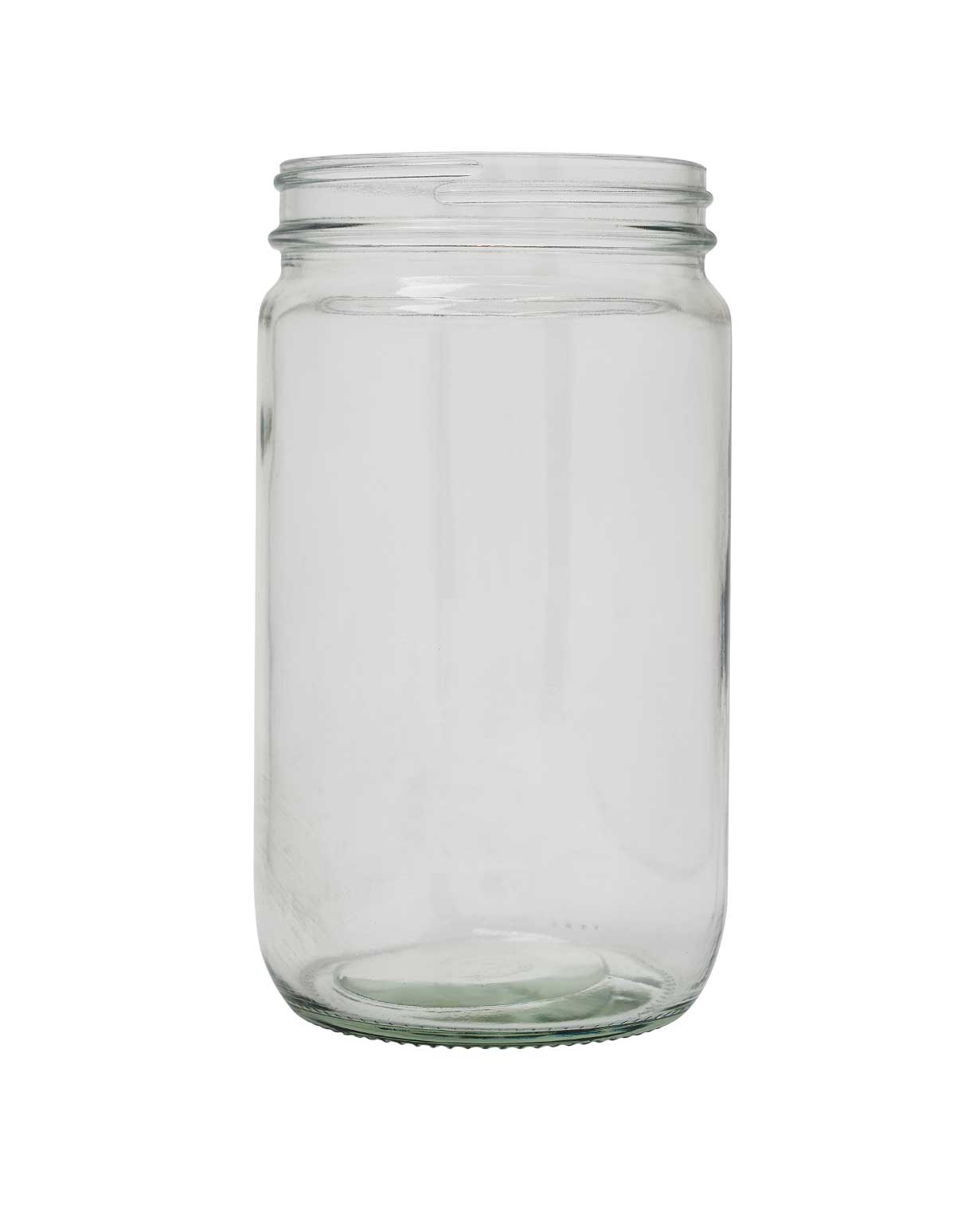 32 oz glass flint straight sided wide mouth jar 89-400