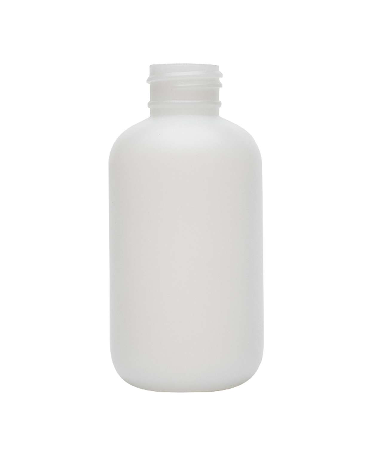 NA: 4oz 24-410 Natural HDPE Boston Round Bottle