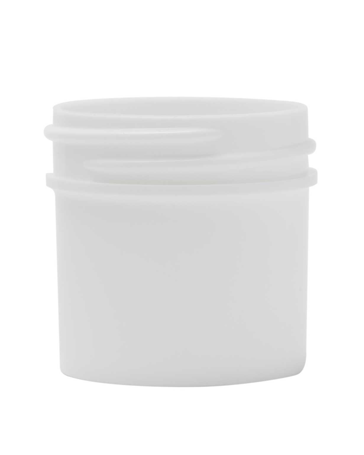 1 oz pp white regular wall jar 43-400