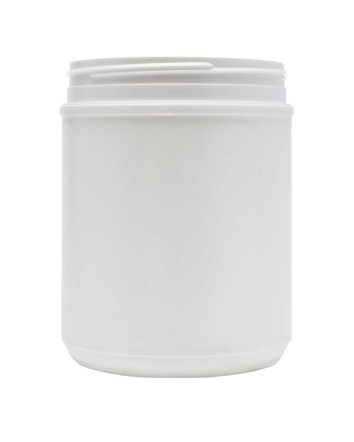 60 oz hdpe white straight sided canister 120-400