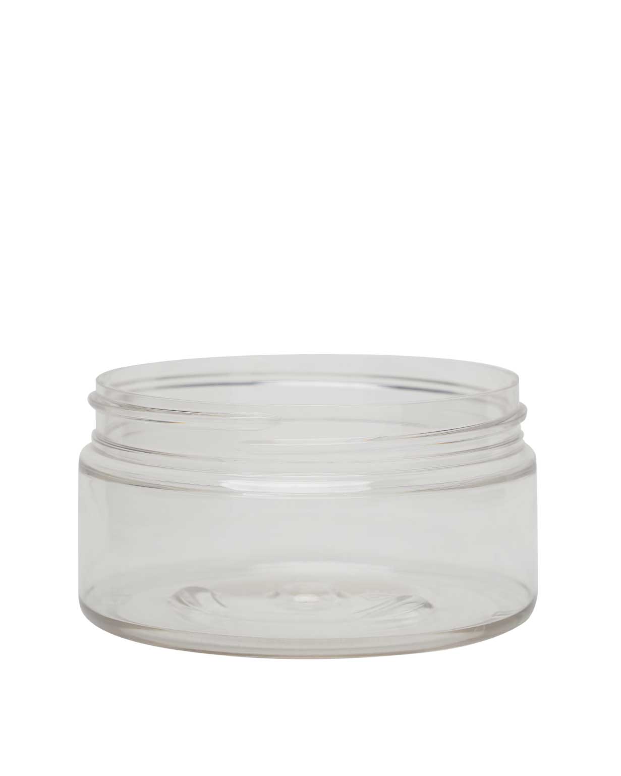 Wide-Mouth Glass Jars - 8 oz, Plastic Cap