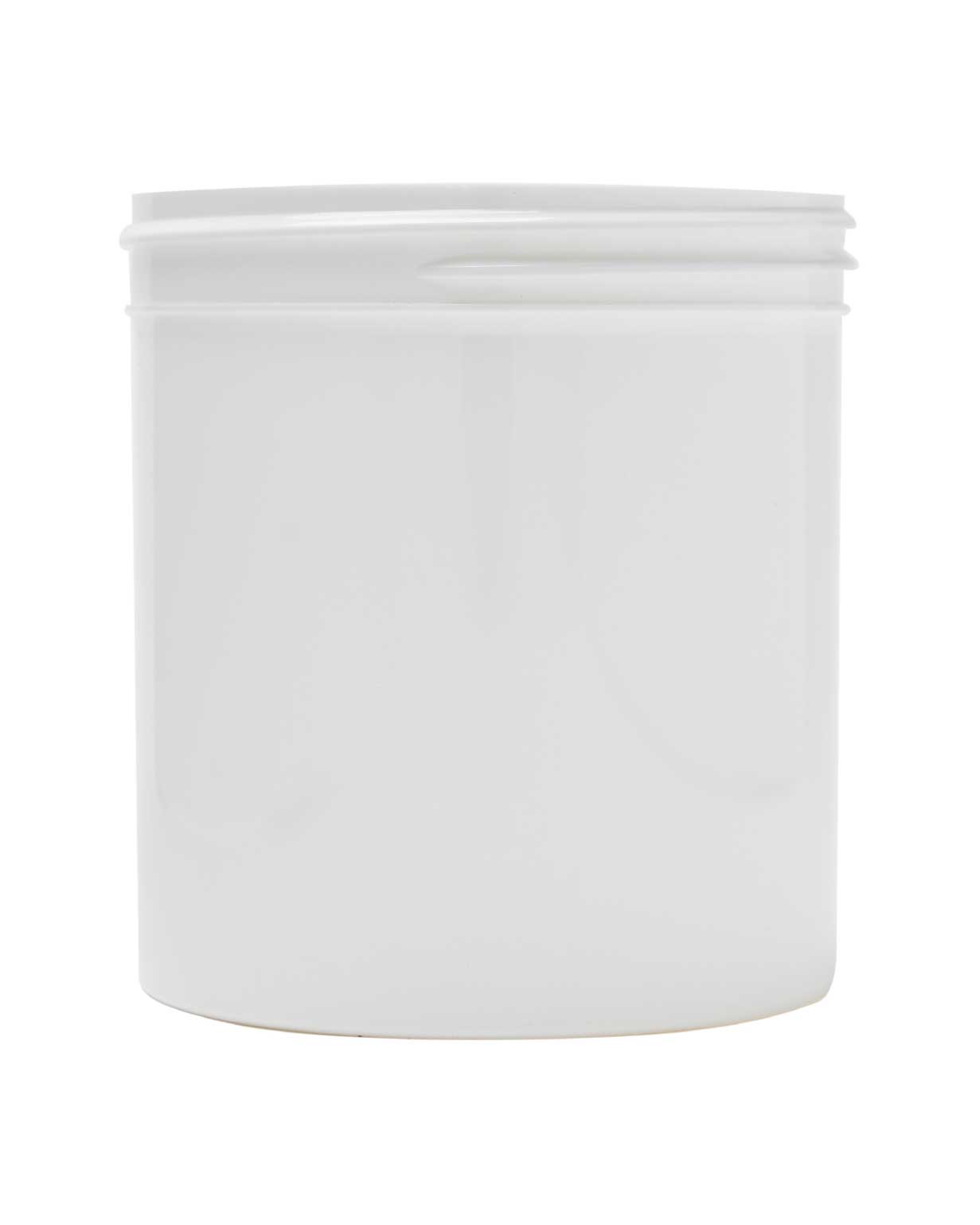 16 oz pp white regular wall jar 89-400