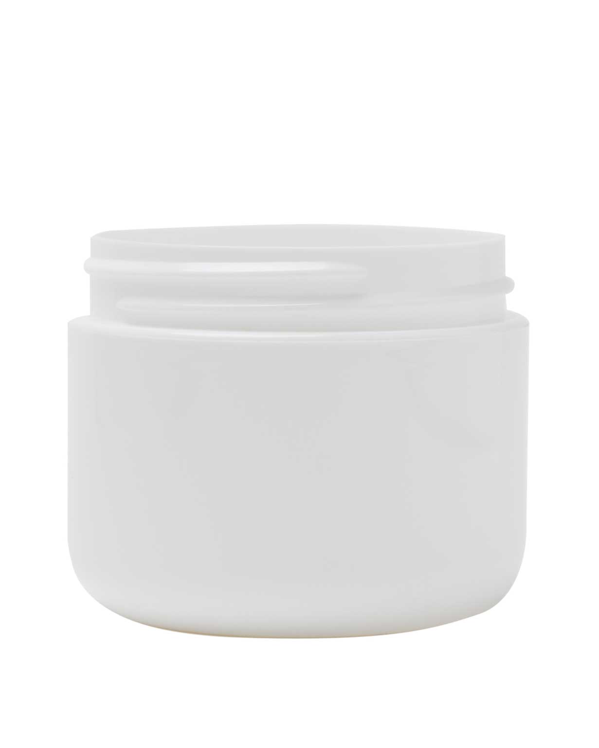 4 oz pp white double wall round base jar 70-400