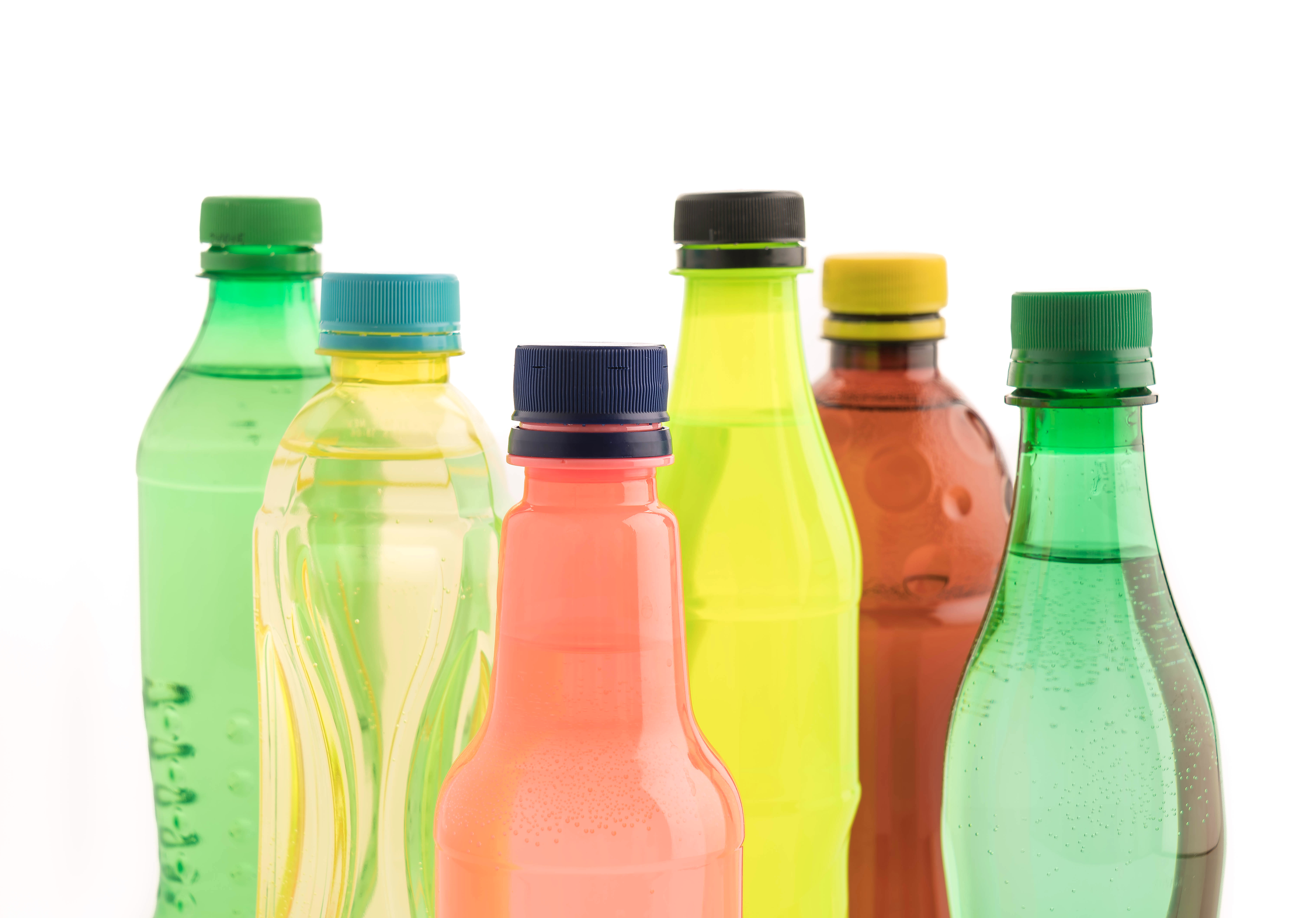 different types of plastic bottles