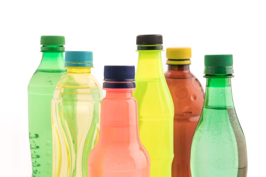 different types of plastic bottles