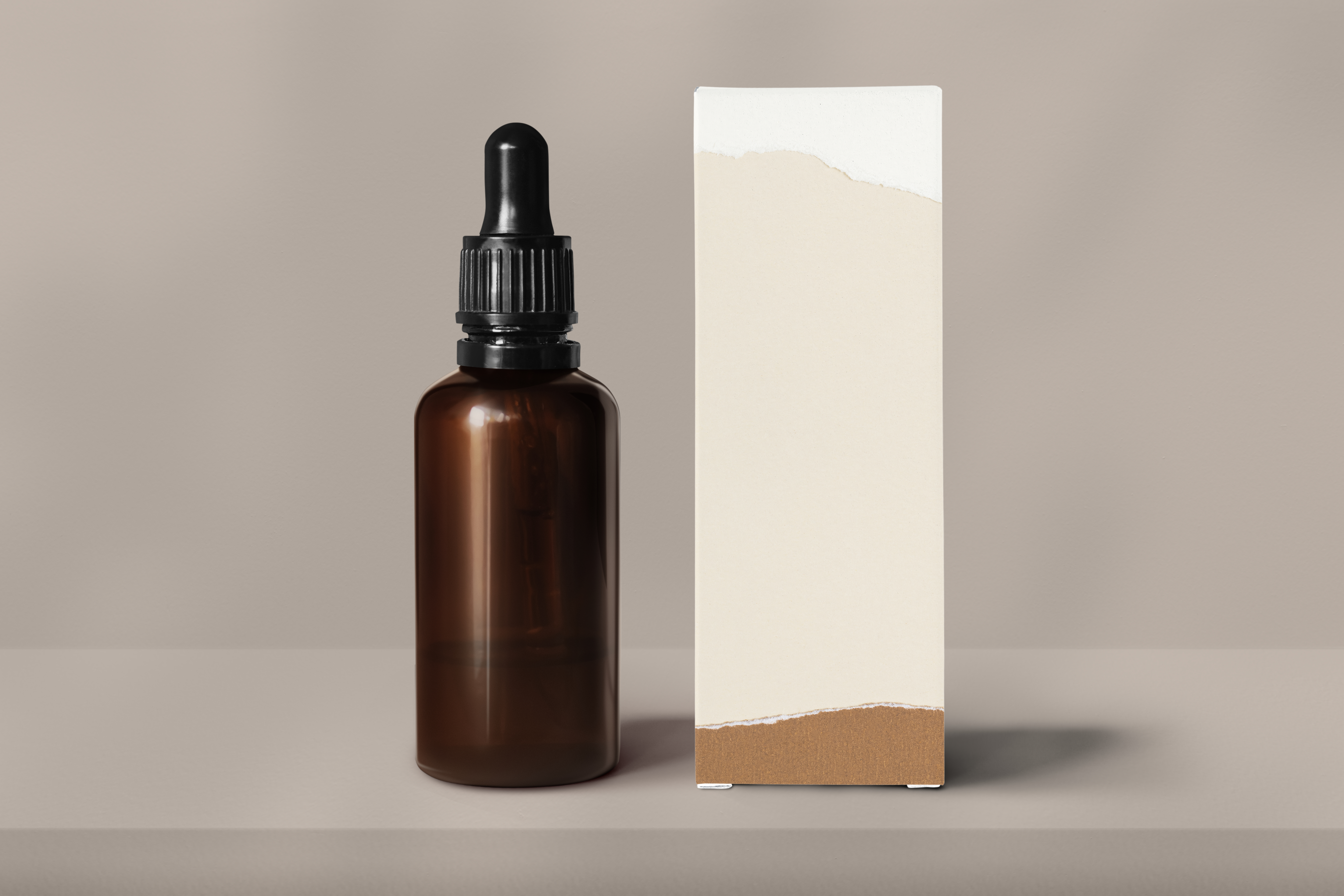 glass bottle and paperboard box packaging options