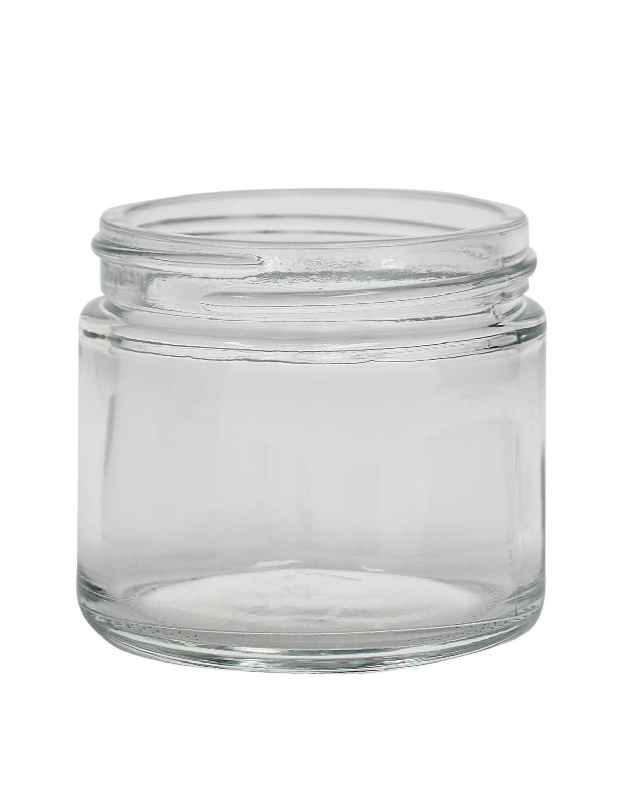 2 oz glass flint straight sided wide mouth jar 53-400