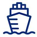 Sea Blue Line Icon