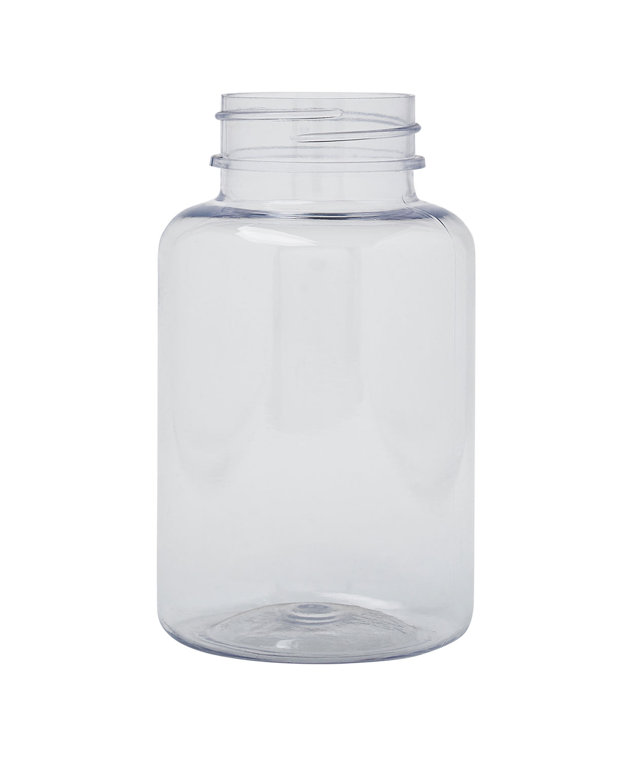 Clear PET Plastic Bottles - Wide Mouth Round Packers