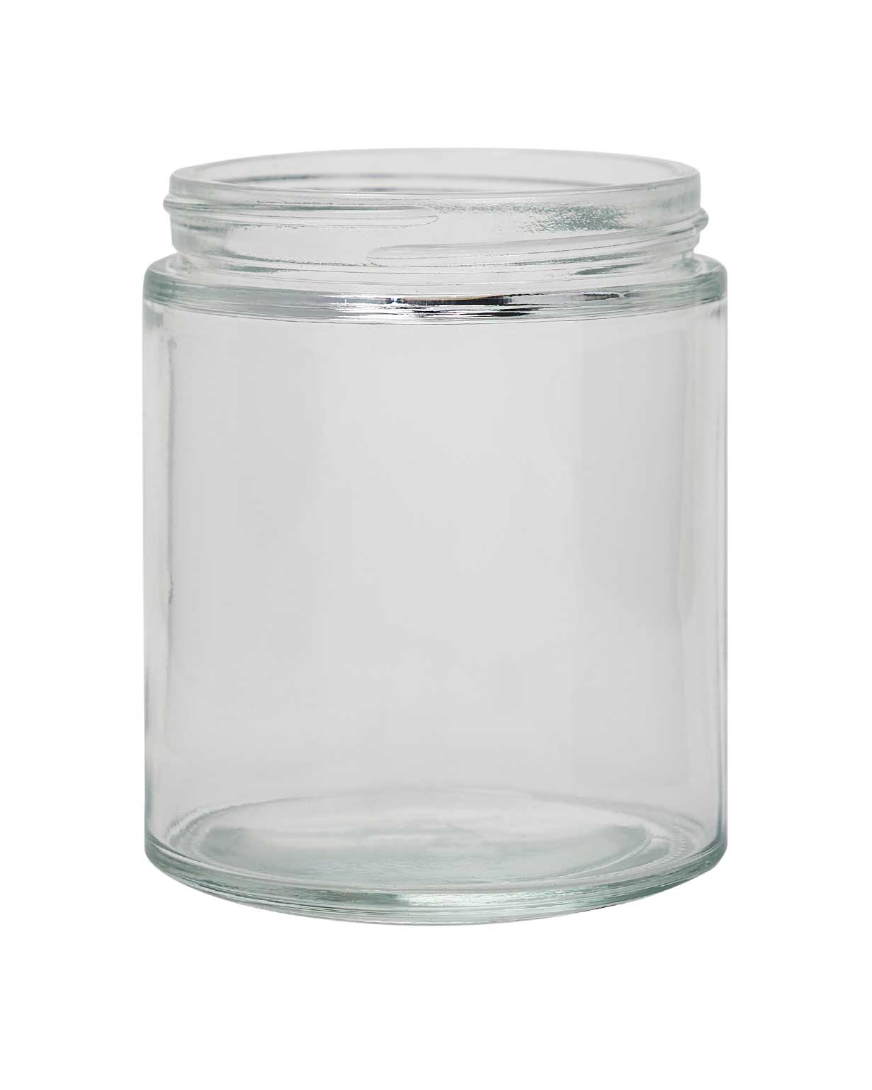 6 oz glass flint straight sided wide mouth jar 63-400
