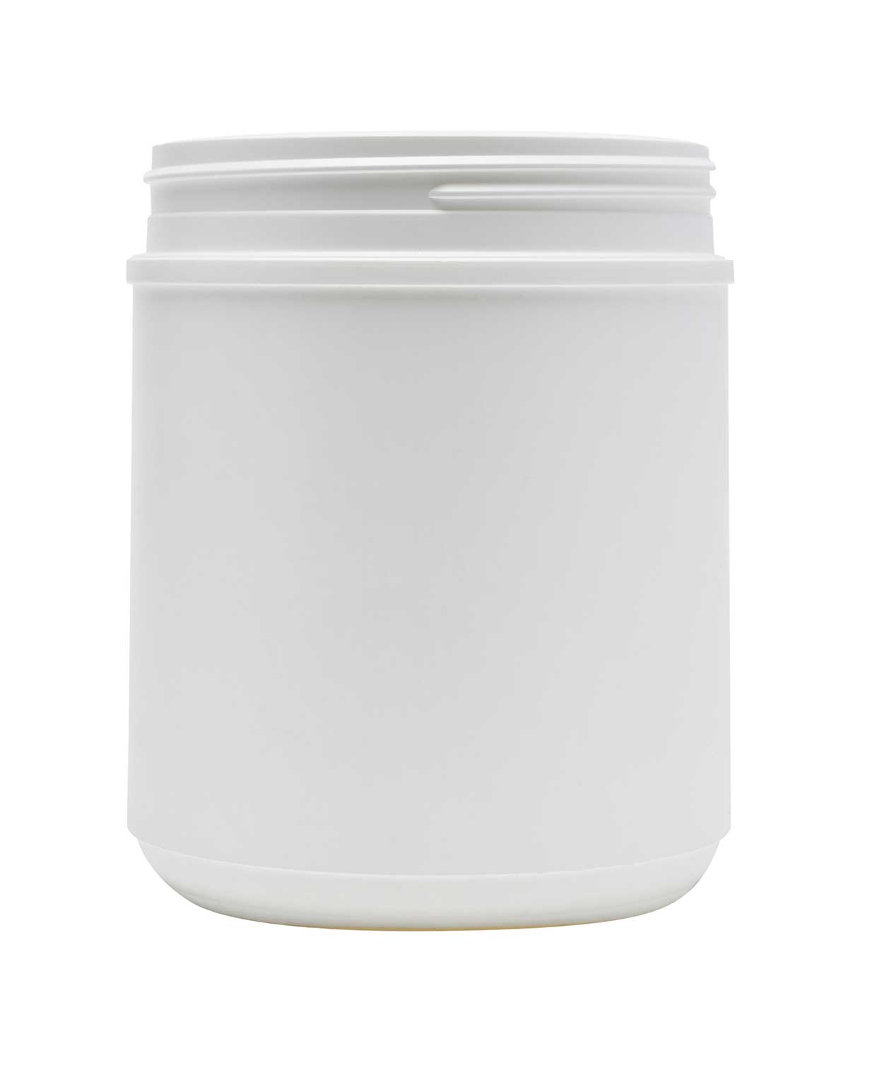 38 oz hdpe white straight sided canister 120-400