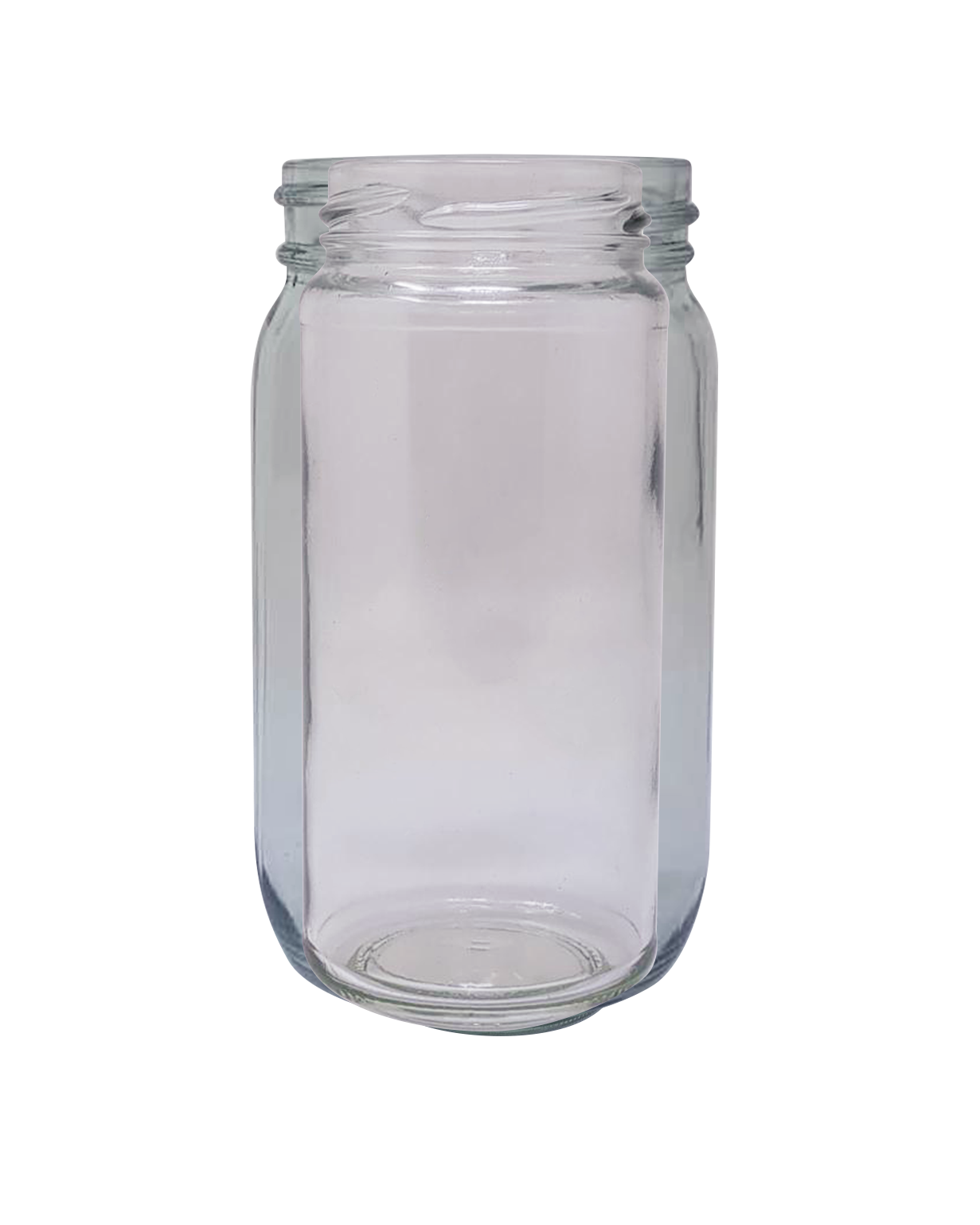 #97003: 8oz 53-2020 Flint Clear Glass Straight Sided Wide Mouth Jar