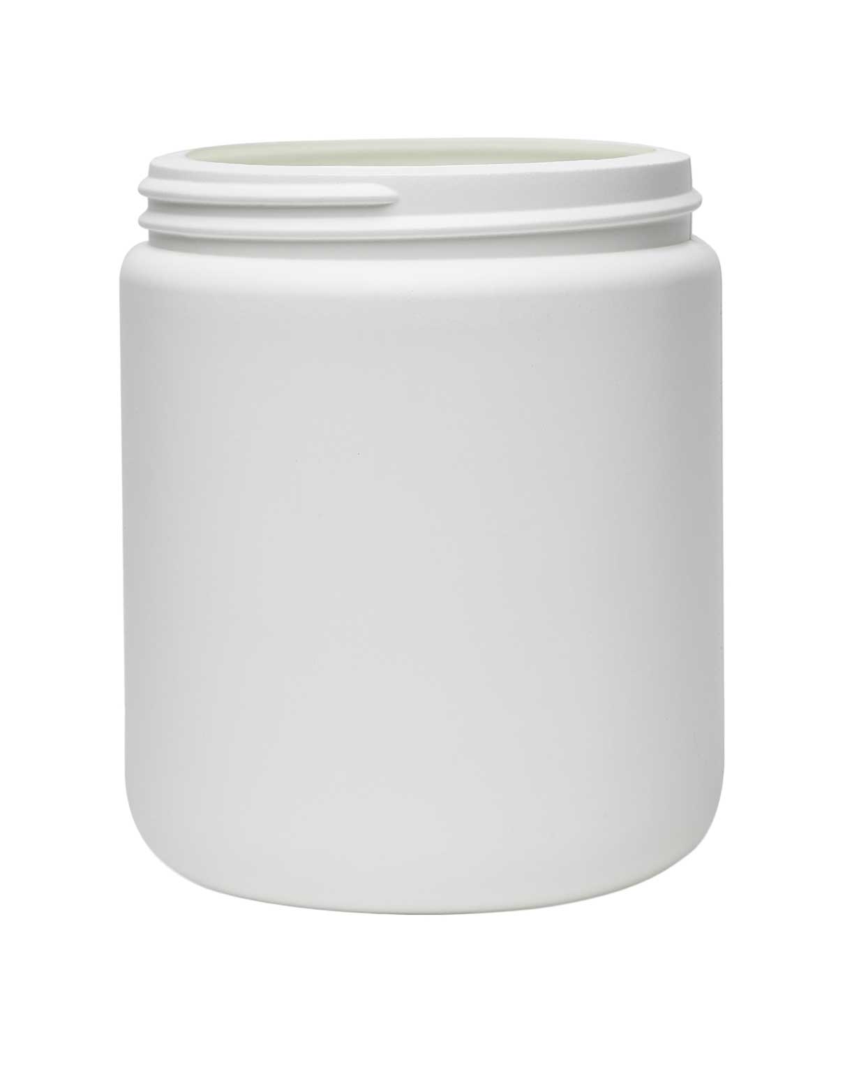 20 oz hdpe white wide mouth jar 89-400