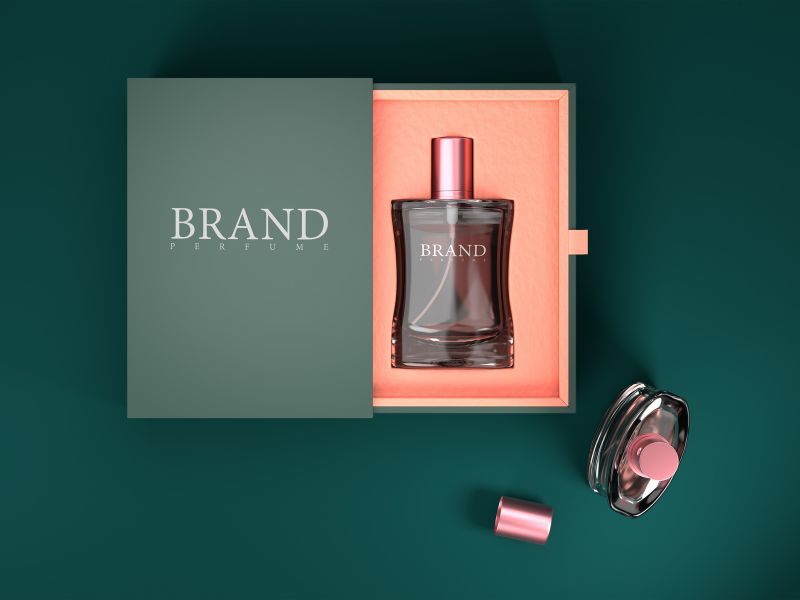branded custom packaging for perfume