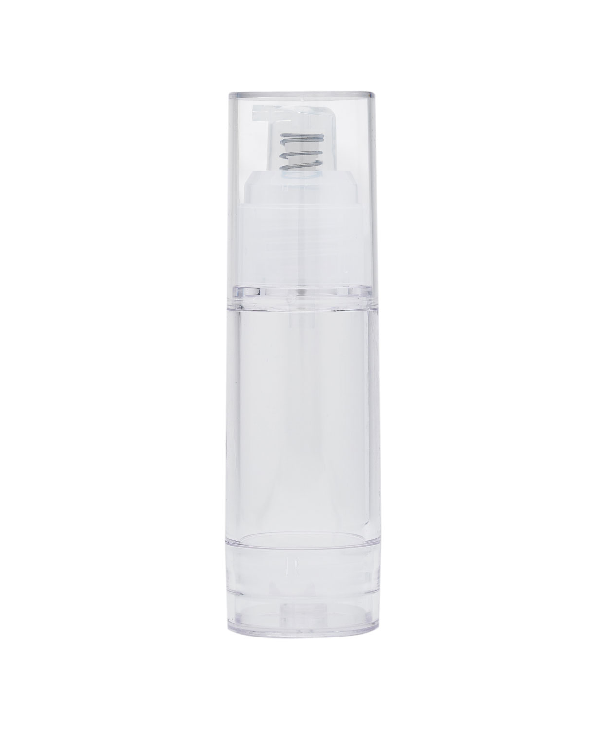 NA: 30 ml as clear airless treatment pump bottle