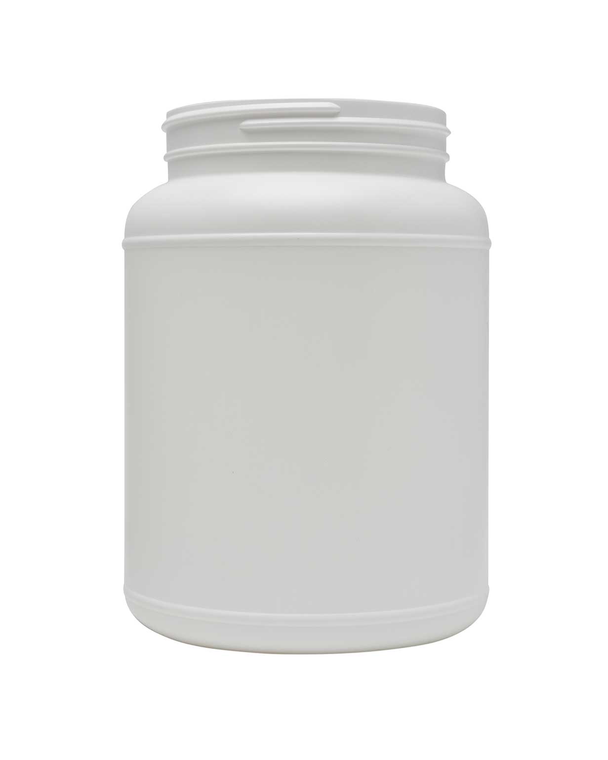 2500 cc hdpe white label panel wide mouth jar 110-400
