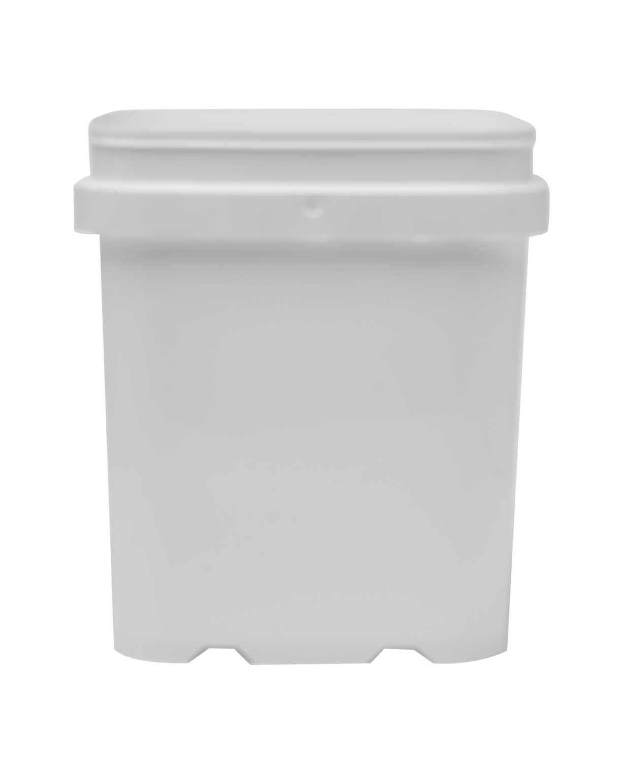 0.75 gl pp white 35mil rectangular ez open head pail