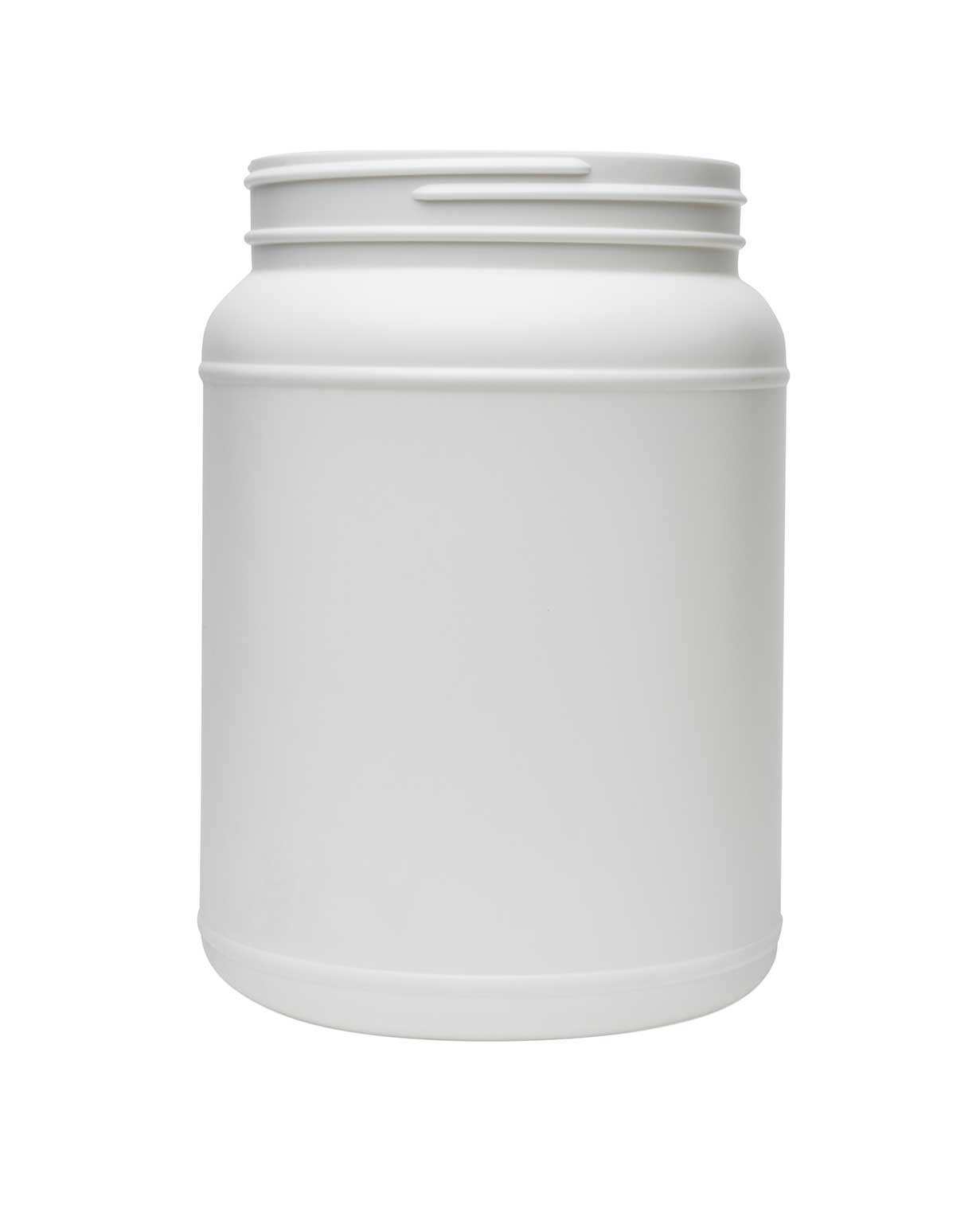 2000 cc hdpe white label panel wide mouth jar 110-400