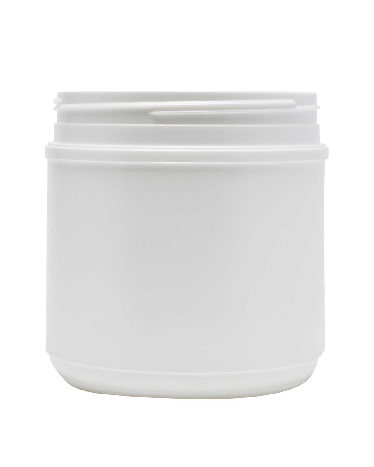 36 oz hdpe white straight sided canister 120-400
