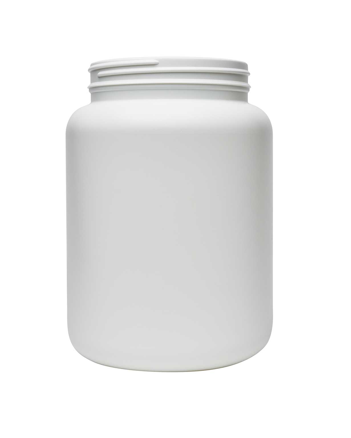 64 oz hdpe white wide mouth jar 110-400