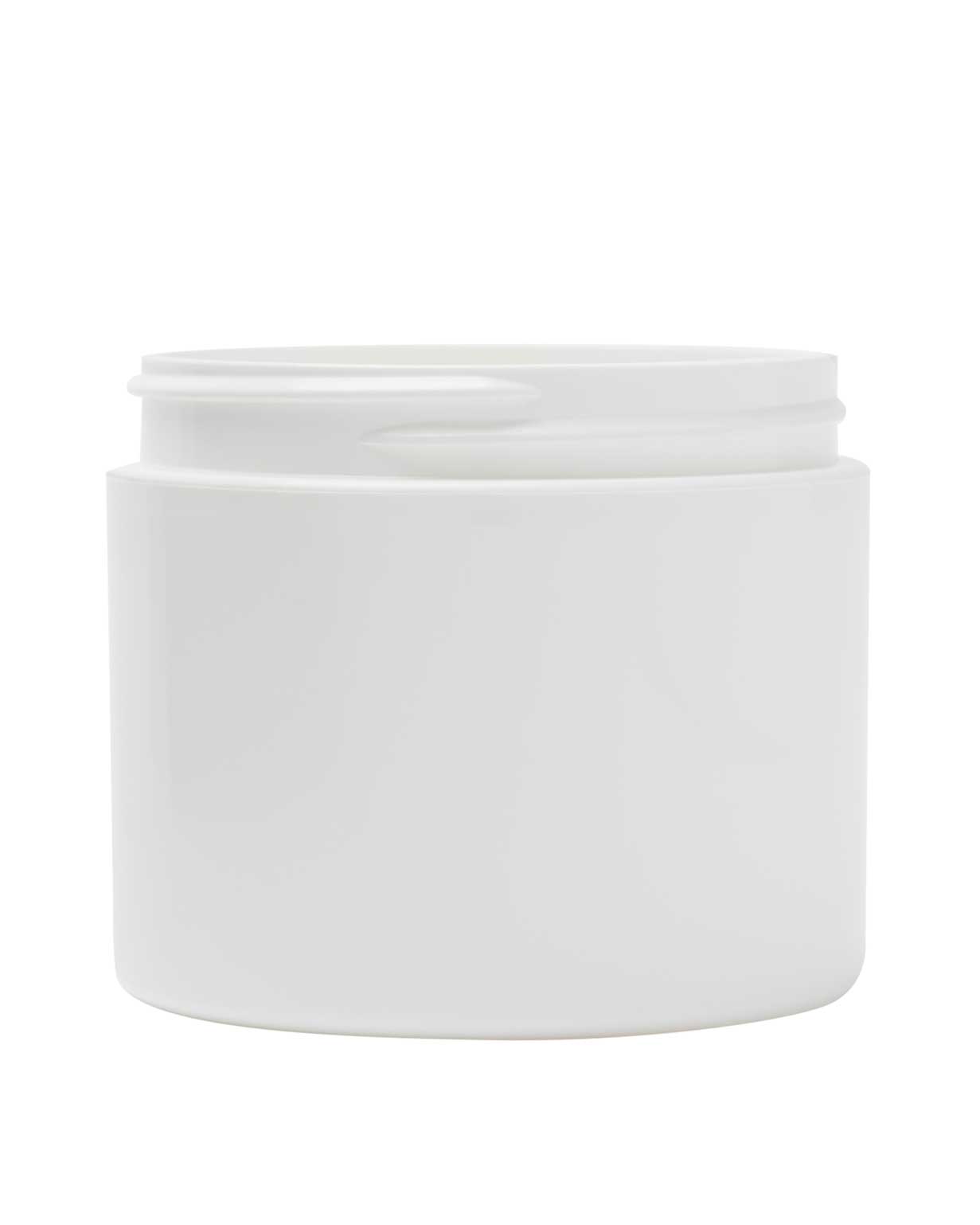 4 oz pp white double wall straight base jar 70-400
