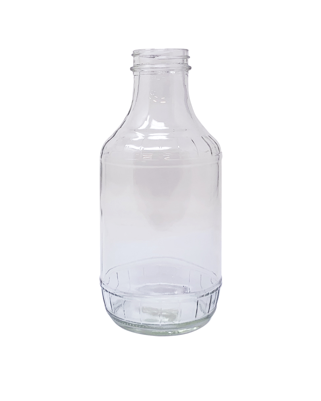 #97305: 16oz 38-400 Flint Clear Glass Decanter Bottle