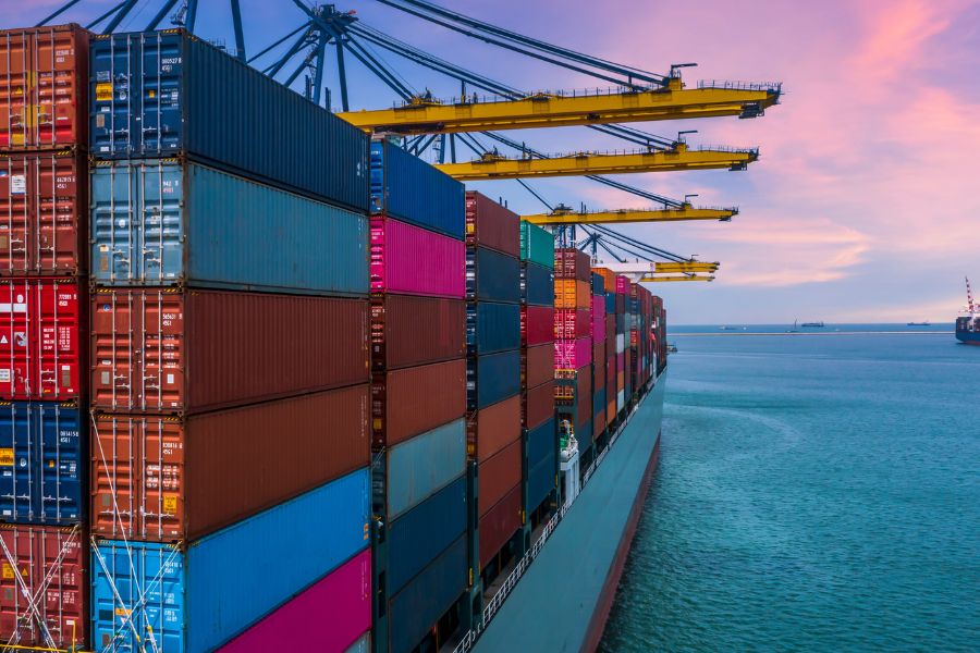 global shipping via sea freight