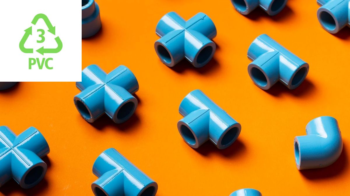 blue polyvinyl chloride plastic pipe connectors
