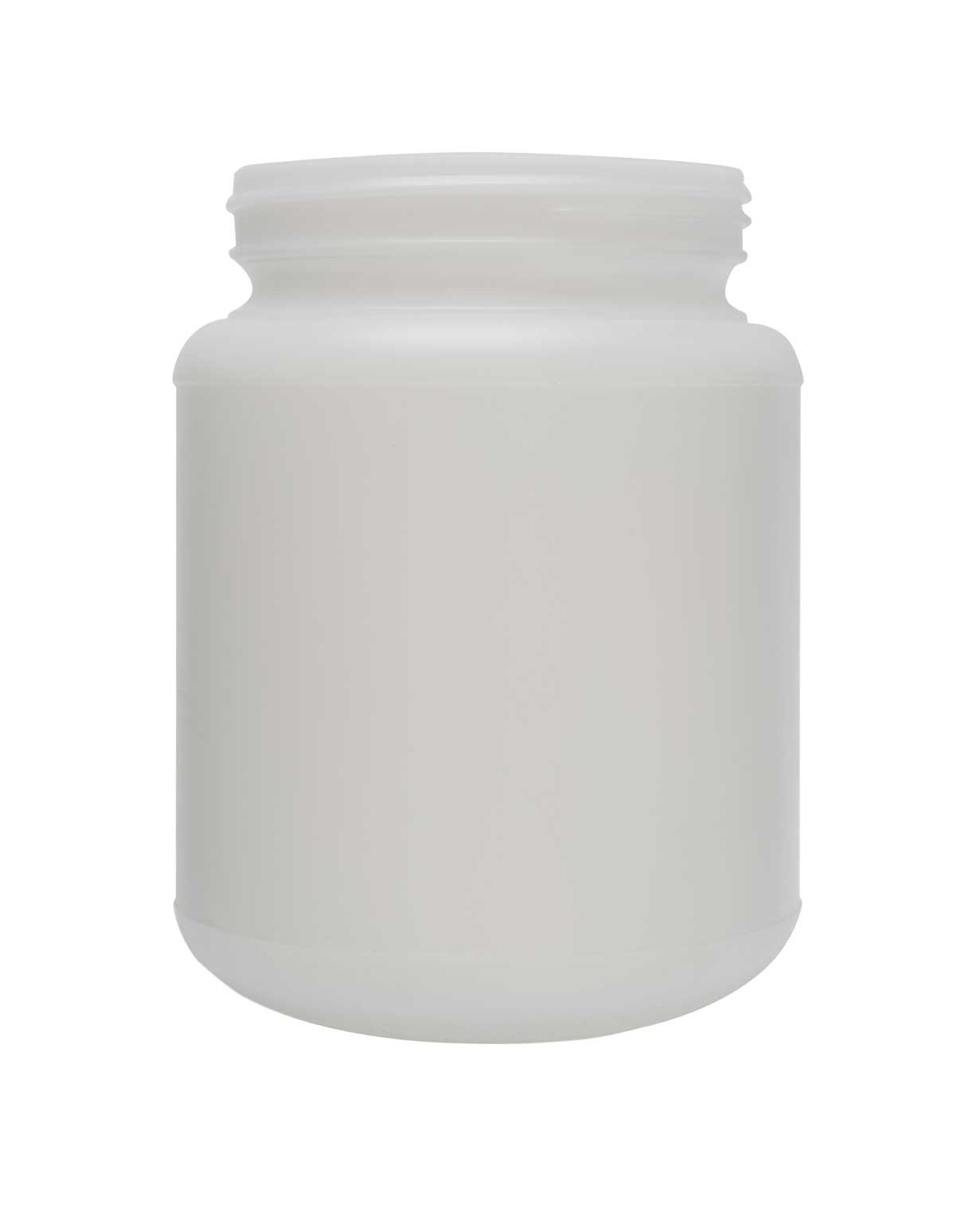 1 Gallon Natural HDPE Wide Mouth Round Plastic Jar - 110-400 Neck
