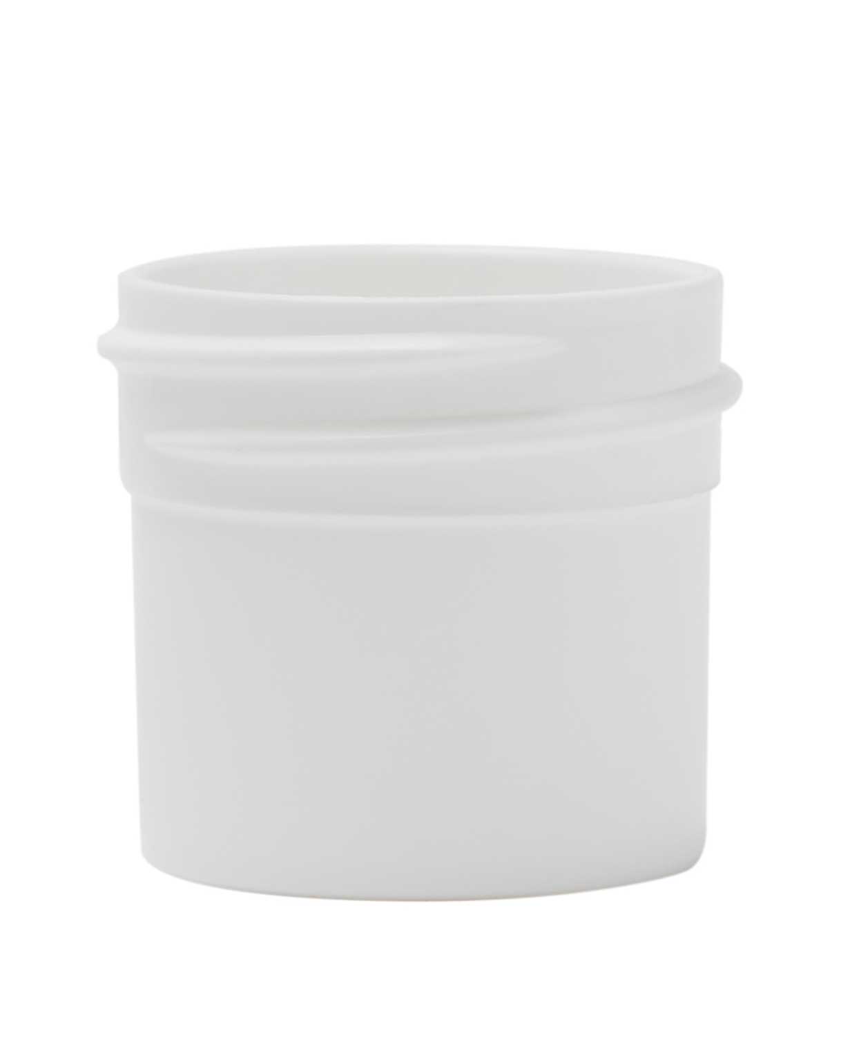 0.25 oz pp white regular wall jar 33-400