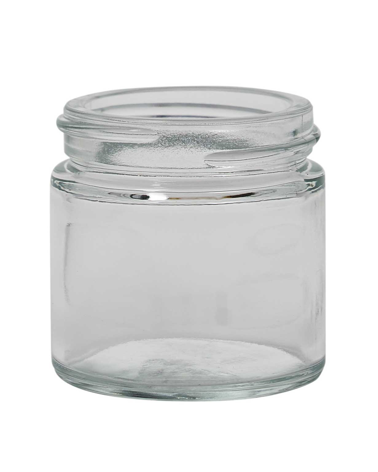 1 oz glass flint straight sided wide mouth jar 43-400