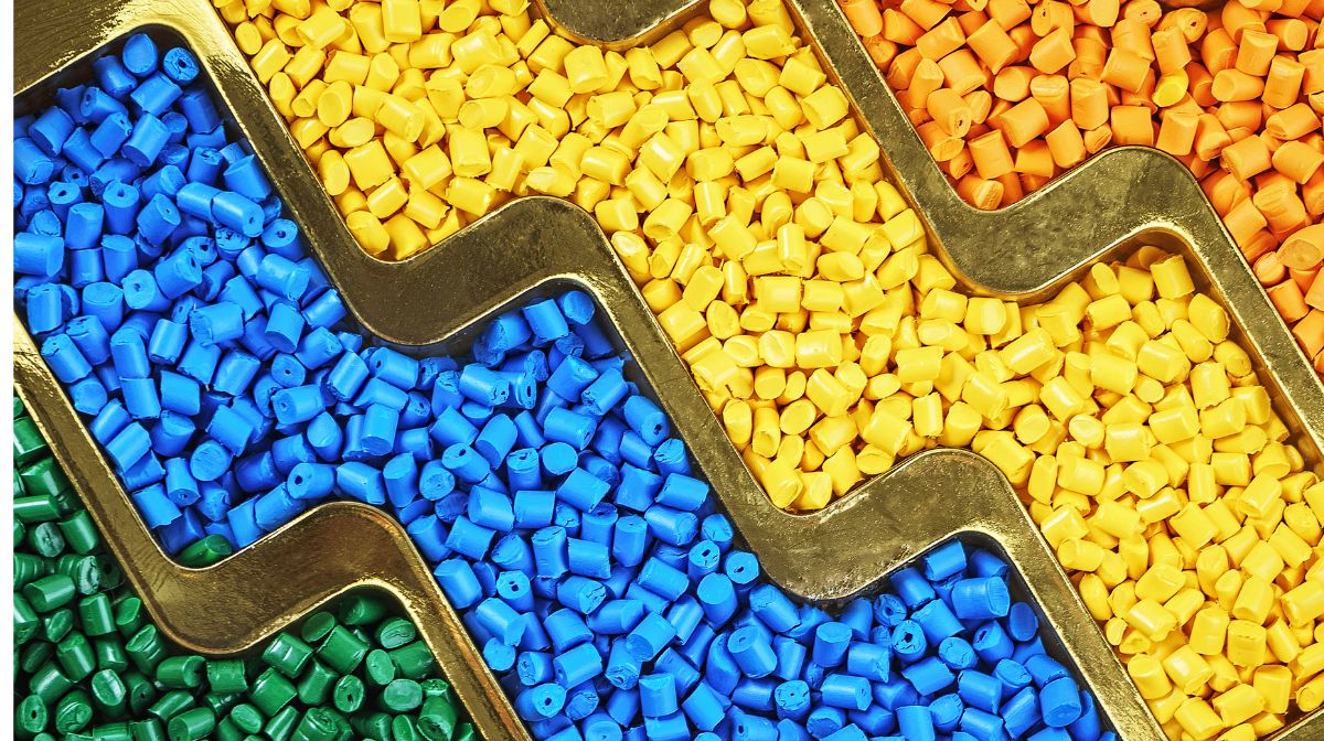  Resin pellets used for packaging consumer goods