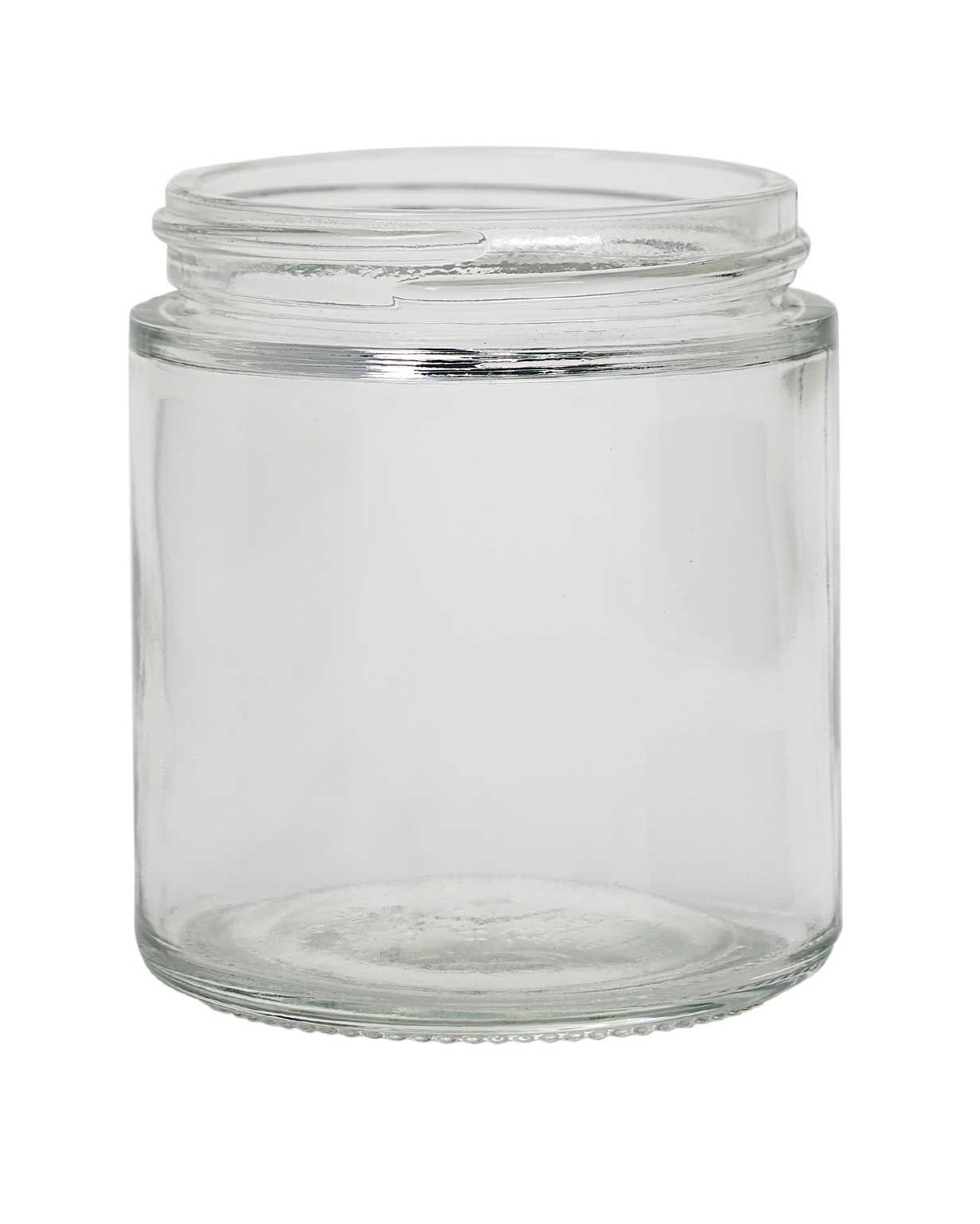 4 oz glass flint straight sided wide mouth jar 58-400